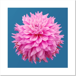 Mothers Day Flowers Pink Dahlia Posters and Art